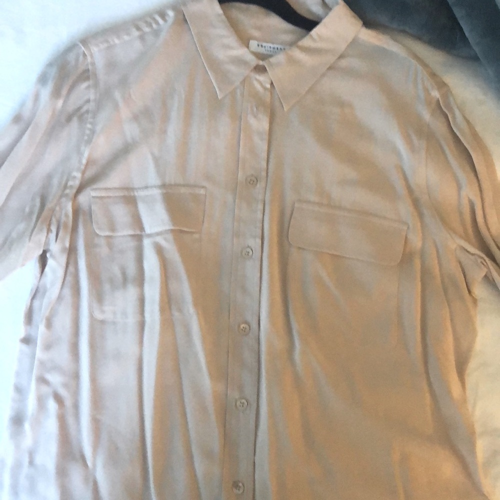 Equipment Silk Button Down -L